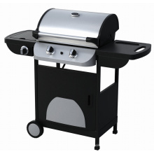 Powder Coated Gas BBQ Grill with 2 Burners
